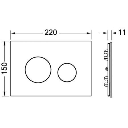 Лицевая панель Tece TECEloop 9240612