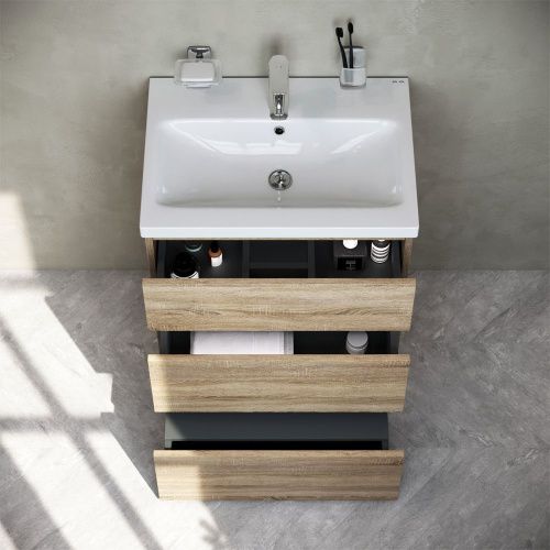 Тумба под раковину Am.Pm Gem S M91FSX0602OF 60х40 напольная цвет коричневый - фото 3