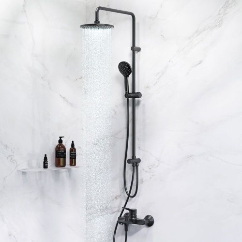 Душевая стойка Am.Pm X-Joy F42885A14 настенная цвет черный - фото 3