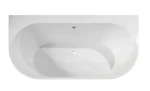 Ванна из литьевго мрамора Taliente Nemi a parete Matt NE17085Matt a parete 170х85 пристенная овальная без ножек и каркаса - фото 2