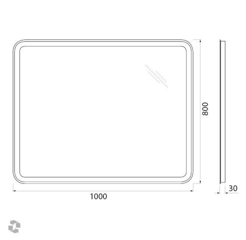 Зеркало с подсветкой BelBagno Marino SPC-MAR-1000-800-LED-BTN 100х80 подвесное - фото 5