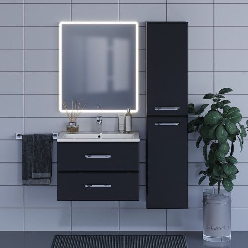 Тумба с раковиной Uperwood Foster 291020535 70х50 цвет черный - фото 3