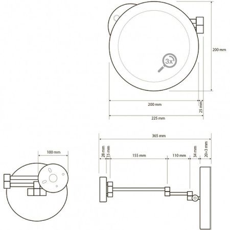 Косметическое зеркало Bemeta 116101772