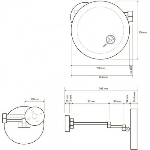 Косметическое зеркало Bemeta 116101772 - фото 2