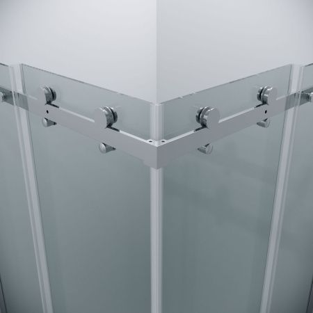 Душевой уголок Grossman Classic 300.K33.04.1010.10.00 100х100 стекло прозрачное профиль хром без поддона