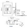 Душевой поддон из стеклопластика Wasserkraft Main 41T 41T37 140х100 белый