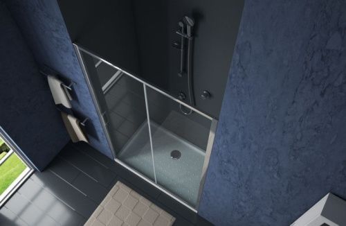 Душевая дверь Bravat Drop BD120.4100A 120х200 стекло прозрачное профиль хром - фото 4