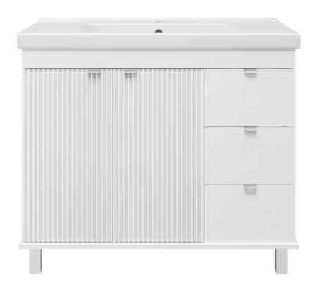 Тумба под раковину Misty Аврора П-Авр-06100-0143Я 100х50 напольная цвет белый