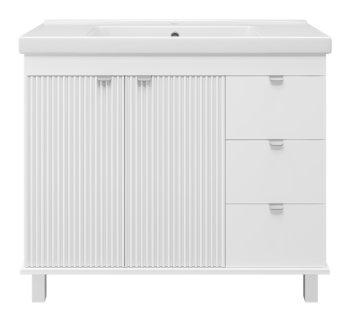 Тумба под раковину Misty Аврора П-Авр-06100-0143Я 100х50 напольная цвет белый - фото 2