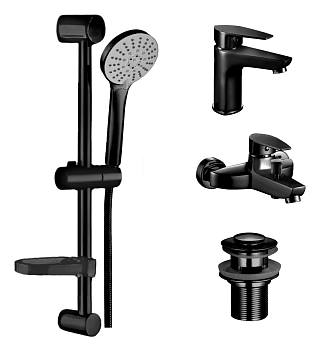 Комплект смесителей BOCH MANN IDA B BM10430 черный