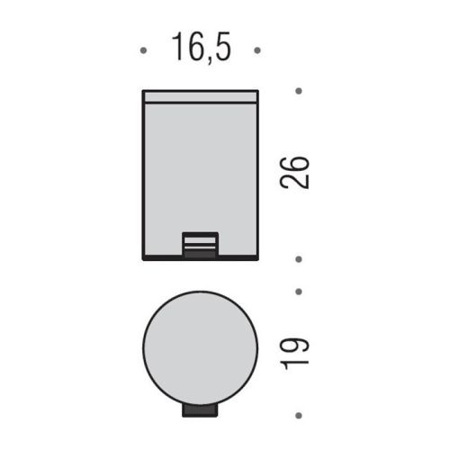 Ведро мусорное Colombo Hotel Collection B9962.IL - фото 2