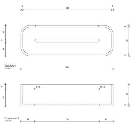 Полка в ванную комнату Decor Walther Stone 973854