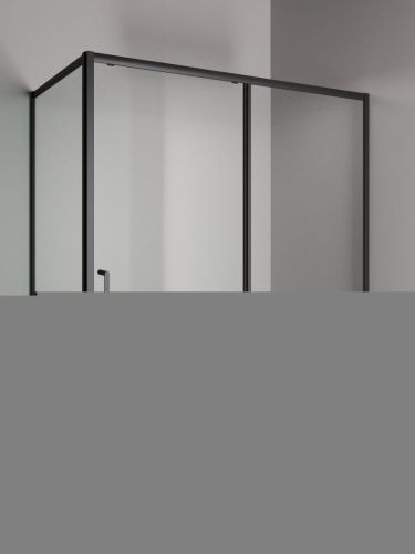 Душевой уголок Orange E23-16090TB 160х90 стекло прозрачное профиль черный без поддона - фото 2