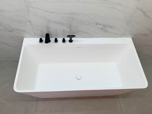 Ванна из искусственного камня Timo ERIKA ERIKA1700 170х75 пристенная прямоугольная - фото 3