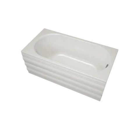 Ванна акриловая Aquanika Round A1017075025 170х75 пристенная прямоугольная