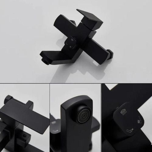 Душевая стойка D-Lin D10A03 настенная цвет черный - фото 4