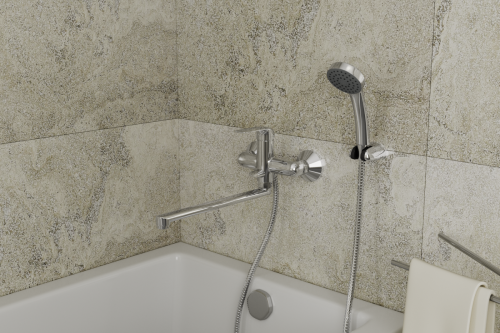 Смеситель для ванны Rush Fiji FI1835-51 настенный хром - фото 3