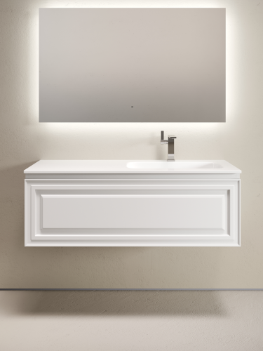 Тумба под раковину Sancos Very VR120RW 120х40 подвесная цвет белый - фото 4