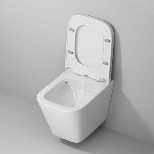 Унитаз подвесной Niagara Atrio NG-9303 белый с сиденьем микролифт душевой смыв - фото 4