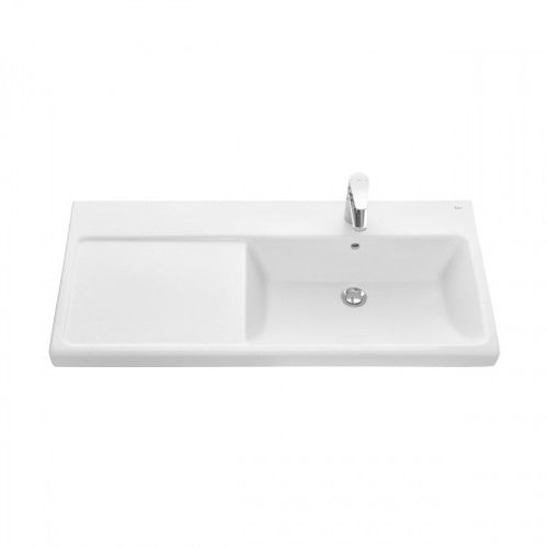 Раковина из сантехнического фарфора Roca The Gap Plus 73270ME004 100х50 накладная цвет белый - фото 3