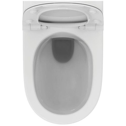 Унитаз подвесной Ideal Standard I.life O T568001 белый с сиденьем микролифт безободковый смыв торнадо - фото 3