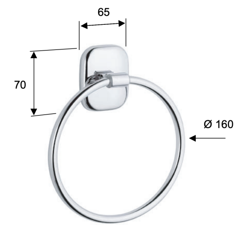 Полотенцедержатель Remer Suite SU44CR - фото 2