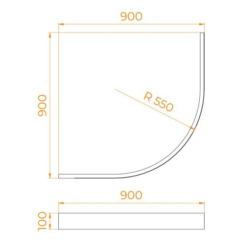 Экран фронтальный для поддона RGW 03231499-31 - фото 2