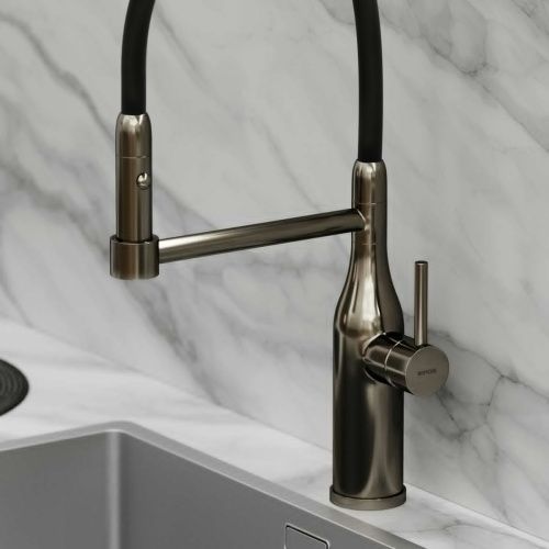 Смеситель для кухни Sancos Pride SC4011GG на мойку вороненая сталь - фото 4