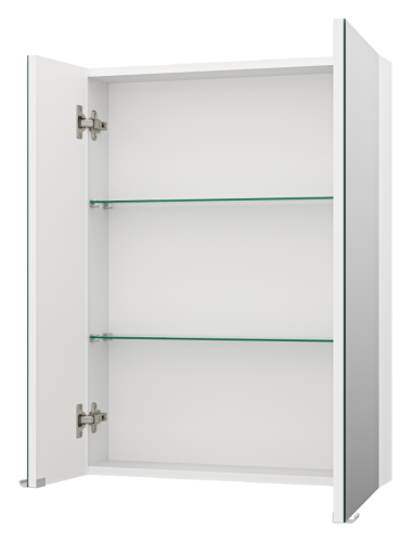 Зеркало-шкаф Misty Аура Э-Аур02060-01 60х80 подвесной цвет белый - фото 4