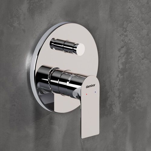 Смеситель для ванны и душа Damixa Apollo 477100000 встраиваемый в стену хром - фото 5