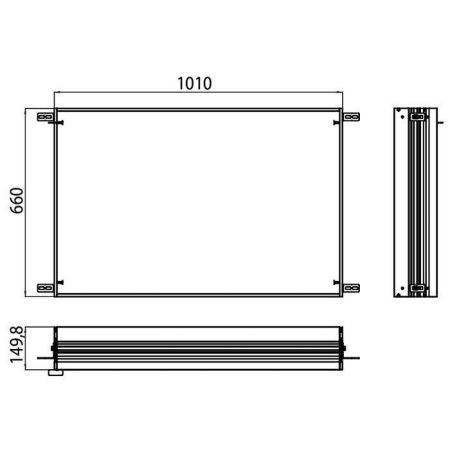 Монтажная рама для зеркального шкафа Emco Asis 9897 000 21