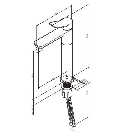 Смеситель Am.Pm X-Joy F85A92099 на раковину золото