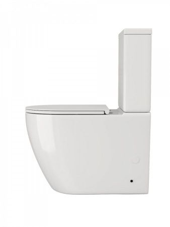 Унитаз напольный с бачком Teymi Lina T40120 белый с сиденьем микролифт безободковый каскадный смыв