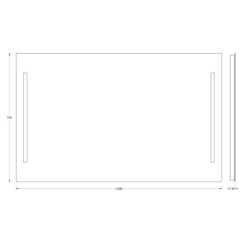 Зеркало Evoform Lumline BY 2020 120х80 подвесное - фото 2