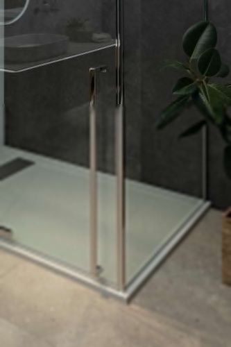 Боковая стенка Allen Brau Priority 3.31016.00 90х200 стекло прозрачное профиль хром - фото 2