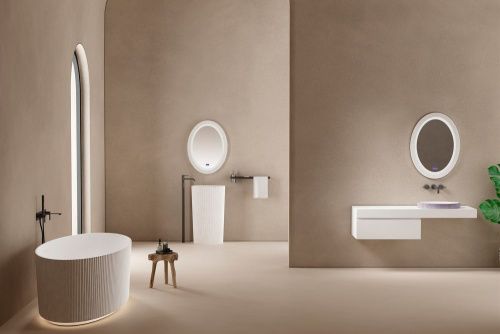 Раковина из искусственного камня Abber STEIN AS2603Violett 50х30 накладная цвет фиолетовый без отверстий под смеситель - фото 3