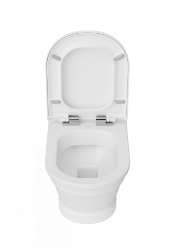 Чаша унитаза подвесная Creavit Antik AN320-11CB00E-0000 цвет белый без сиденья душевой смыв - фото 3