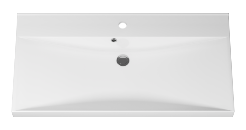 Раковина мебельная из искусственного камня Misty D4019 90 Р-Мис14090-4019Д 90х50 накладная цвет белый - фото 2