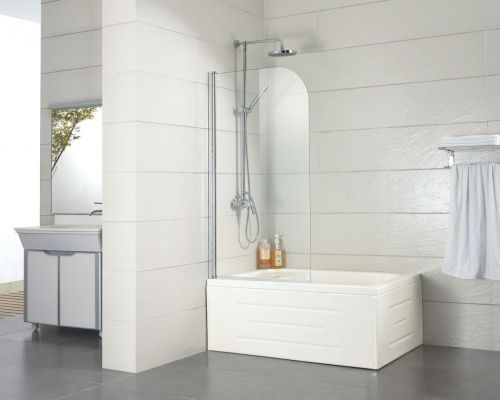 Душевая шторка на ванну Azario Merrit NF6211 700 70х150 стекло прозрачное профиль серебро ориентация универсальная - фото 2