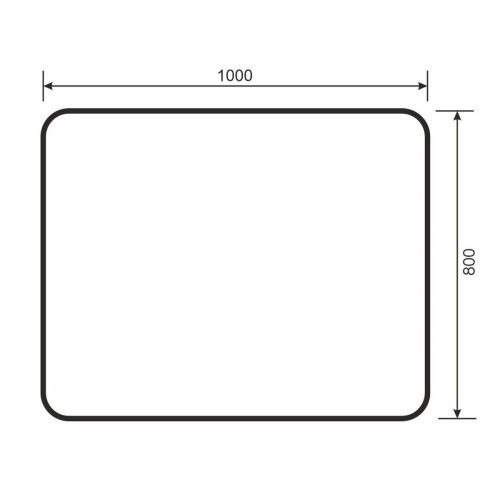 Зеркало с подсветкой и антизапотевателем Uperwood Modul 3049345677 100х80 подвесное - фото 3