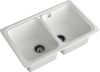 Кухонная мойка Granfest Standart S-780K иней 80х50 цвет белый поверхность матовая