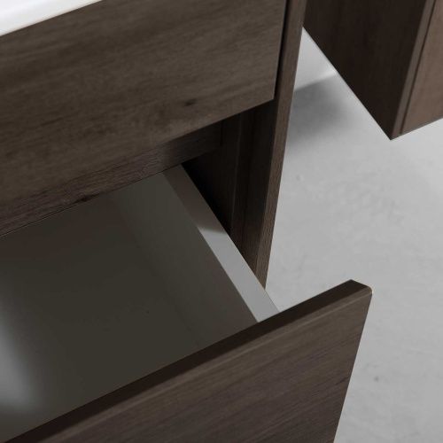 Тумба под раковину Vincea Chiara VMC-2C800RO 80х50 подвесная цвет коричневый - фото 2