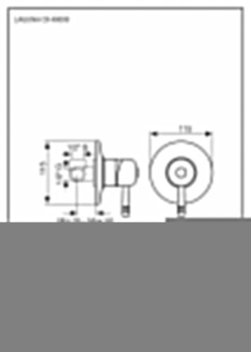 Смеситель Emmevi Laguna 40009/BR встраиваемый в стену бронза - фото 2