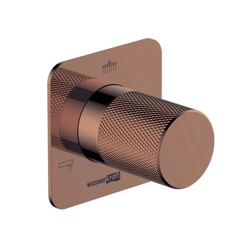 Переключатель на 3 выхода Wasserkraft Paar 8800 A310 встраиваемый в стену розовое золото - фото 2