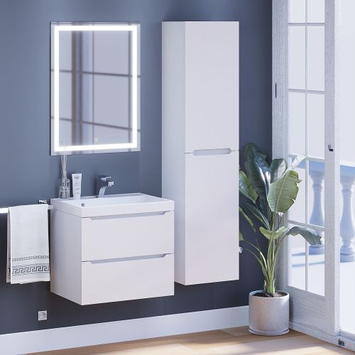 Шкаф-пенал Uperwood Tanos 29102021491 30х150 подвесной цвет белый - фото 3