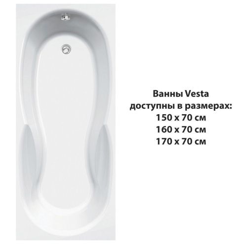 Ванна акриловая C-Bath CBQ005005 170х70 пристенная прямоугольная - фото 5