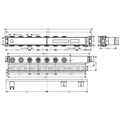 Скрытая часть для термостата Hansgrohe 18313180 - фото 2