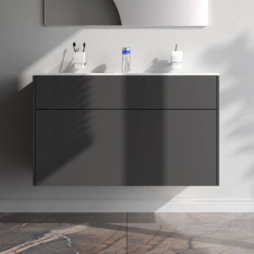 Тумба под раковину Am.Pm Inspire V2.0 M50AFHX1003GM 100х50 подвесная цвет серый