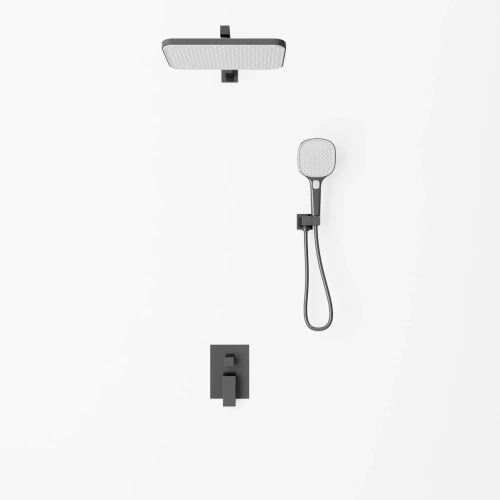 Душевая система Veconi AVELLA AV-410-B-C4 встраиваемая в стену цвет черный - фото 2