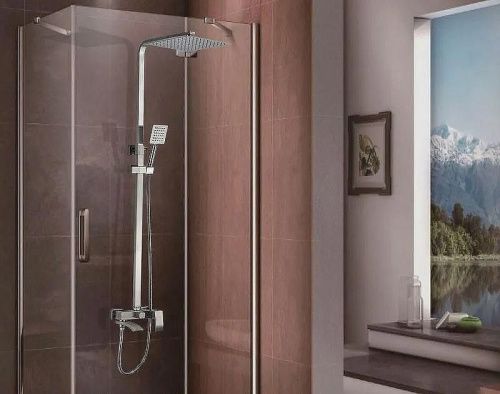 Душевая стойка ALMAes ECO GK-0328 настенная цвет хром - фото 3